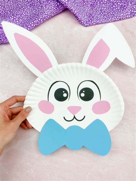 Printable Paper Plate Bunny